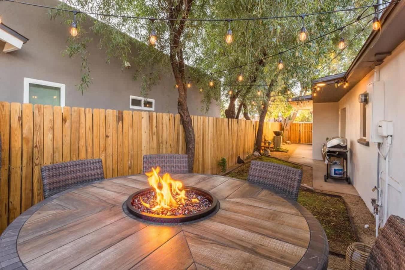 Tangerine Terrace - Modern Living Firepit Bbq